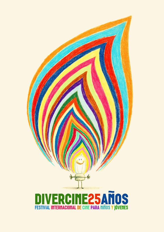 Afiche del 25º Festival Divercine para Niños, 2016.